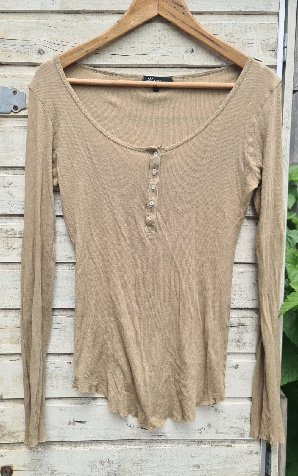 Isabel Marant shirt beige maat M  z.g.a.n., Maat 38/40 (M), Beige, Ophalen of Verzenden, Zo goed als nieuw