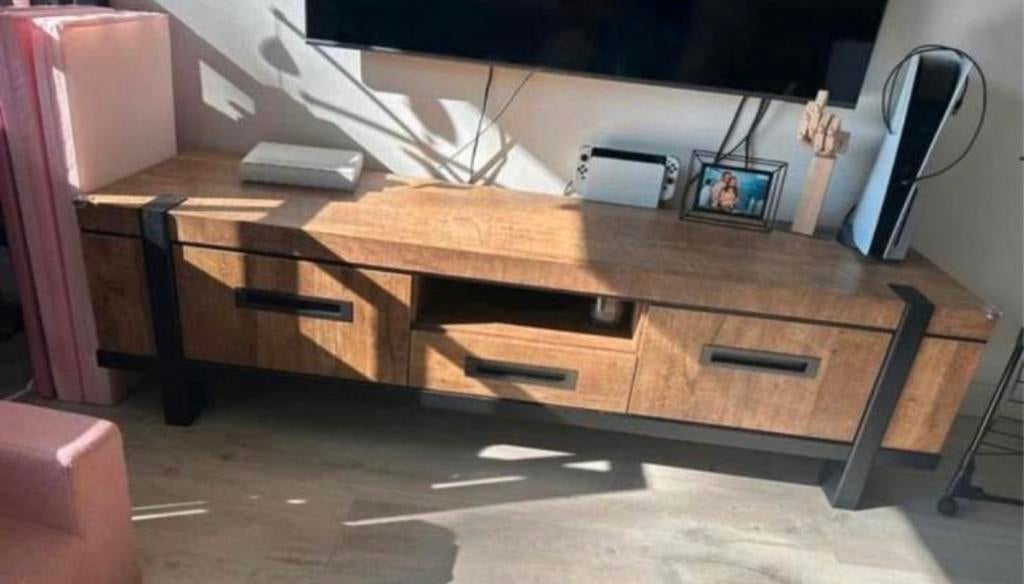 HACO TV-meubel Old Teak - Slechts 2 jaar gebruikt, Ophalen, Overige materialen, 150 tot 200 cm, Zo goed als nieuw