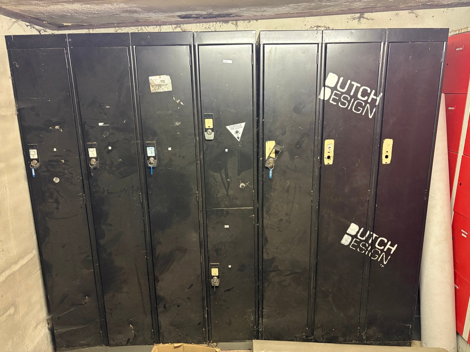 7 stalen lockerkasten - opslag voor garage, kantoor, sportsc, Ophalen, Gebruikt
