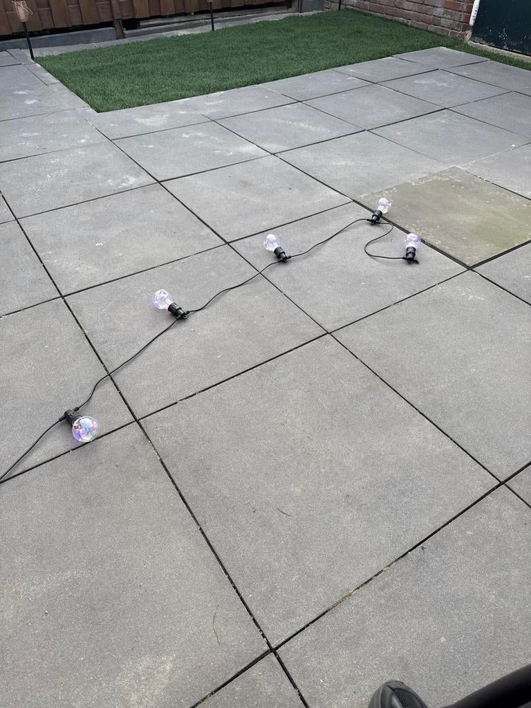 Sfeervolle gekleurde lampjes voor buiten, Tuin en Terras, Buitenverlichting, Kunststof, Gebruikt, Minder dan 50 watt, Overige typen