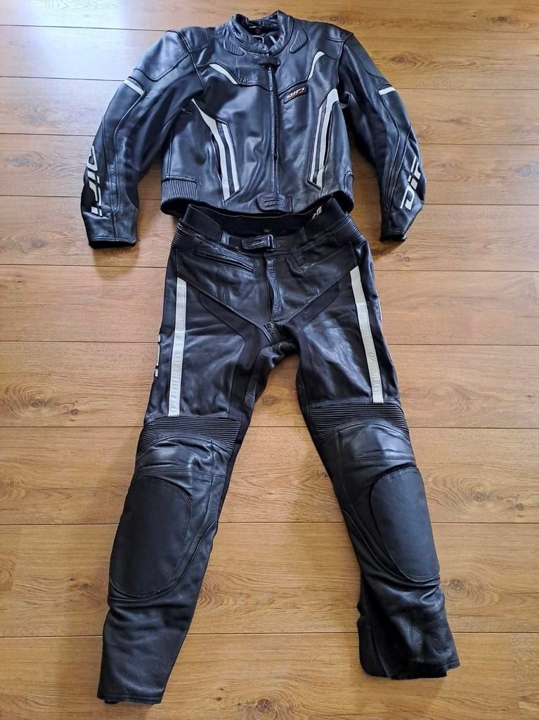 DiFi leren motorpak heren maat 50/52, Motoren, Kleding | Motorkleding, Ophalen, Tweedehands, Heren, Combipak
