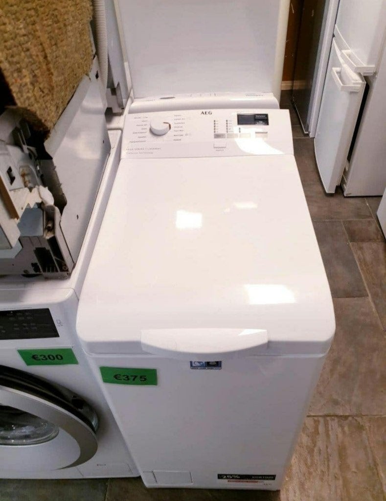 wasmachine bovenlader AEG 6KG 6000Series INC GARANTIE, Ophalen, 1200 tot 1600 toeren, 4 tot 6 kg, Bovenlader