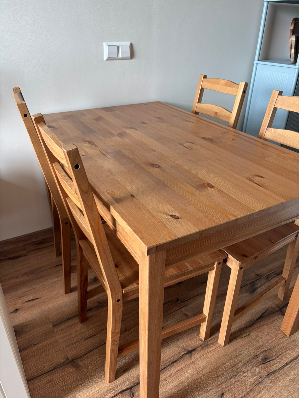 IKEA Jokmokken table & chairs, Ophalen, Zo goed als nieuw, 4 tot 6 stoelen
