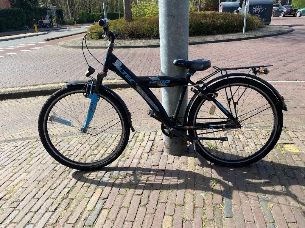 mountainbike jongensfiets 7 tot 12 jaar, Fietsen en Brommers, Fietsen | Jongens, Ophalen, Gebruikt, 24 inch, Handrem