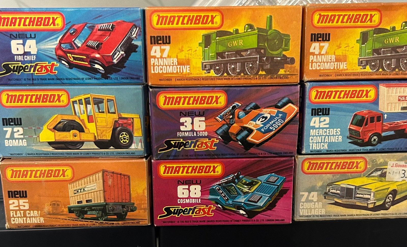 Matchbox 9x vintage, Ophalen, Nieuw, Auto