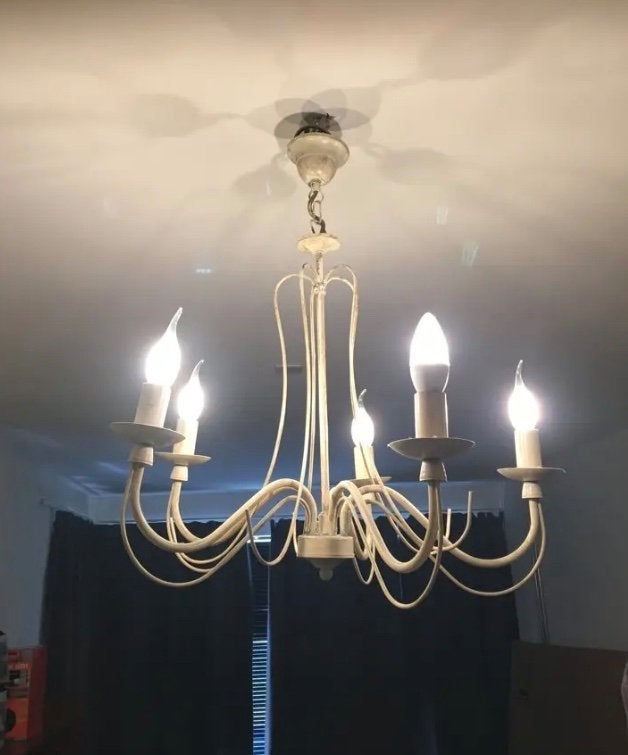 Kroonluchter plafondlamp, Ophalen, Zo goed als nieuw, Metaal