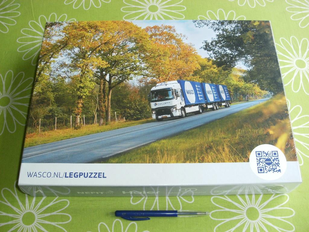 Nieuw in seal: Wasco puzzel met truck en trailer, Ophalen of Verzenden, 500 t/m 1500 stukjes, Nieuw, Legpuzzel