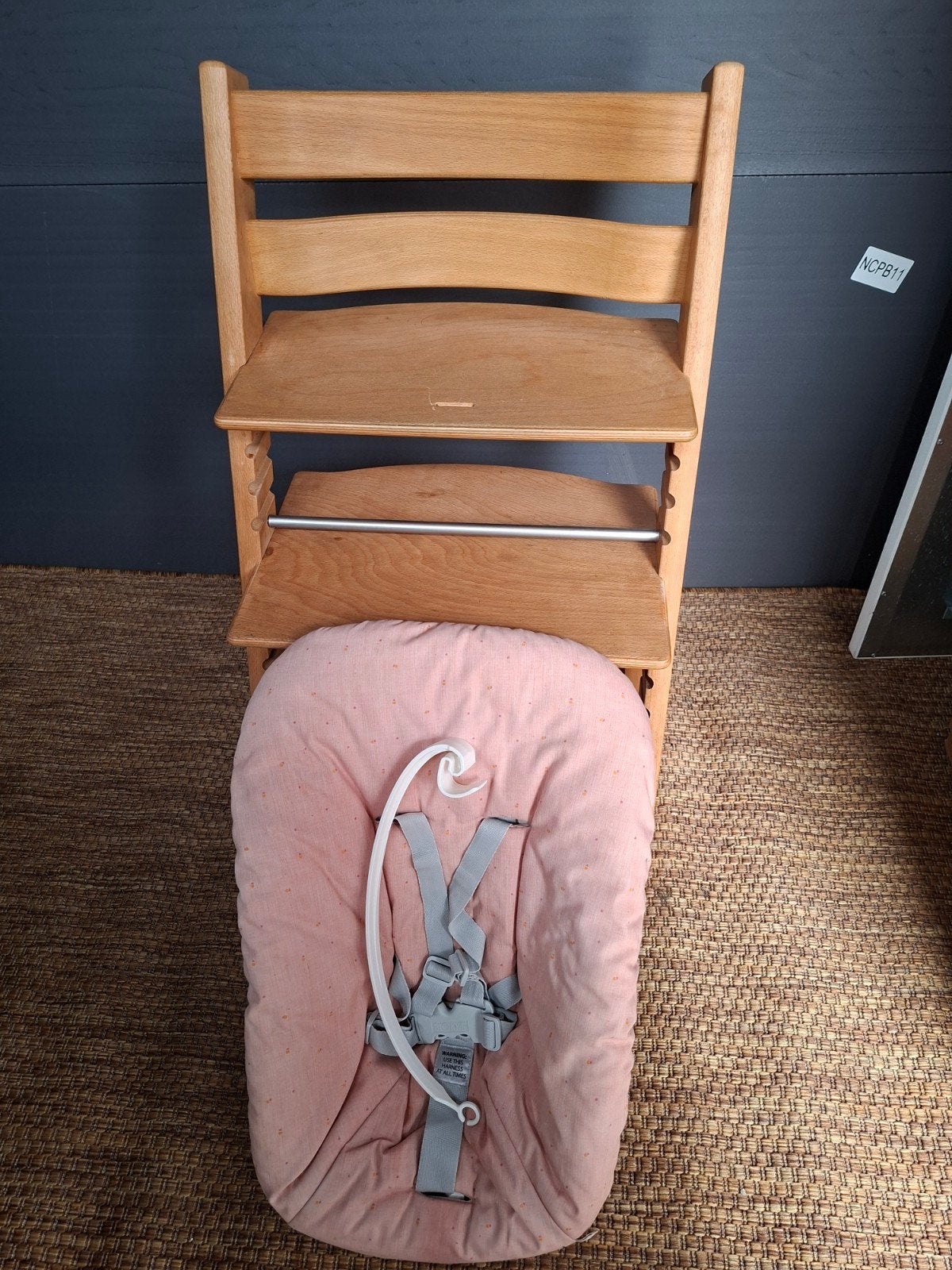 Limited edition stokke tripp trapp nieuwste model + newborn, Ophalen, Gebruikt, Meegroeistoel