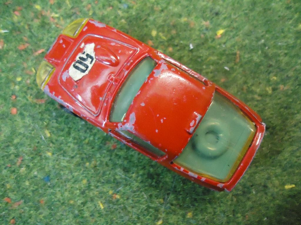 1:64 Austin Healy Sprite Le Mans Corgi Juniors groene ruiten, Hobby en Vrije tijd, Modelauto's | Overige schalen, Gebruikt, Auto