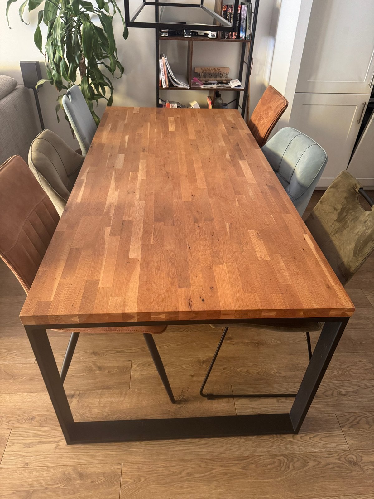Eettafel, Huis en Inrichting, Tafels | Eettafels, Ophalen, Gebruikt, 50 tot 100 cm, 150 tot 200 cm