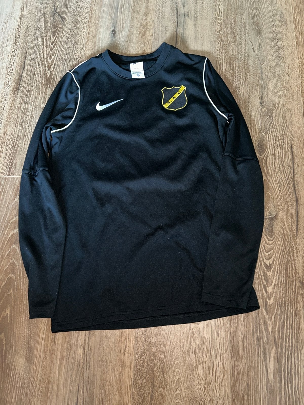 Nike NAC Breda Voetbalshirt Lange Mouwen - Maat S, Zwart, Ophalen of Verzenden, Zo goed als nieuw, Voetbal