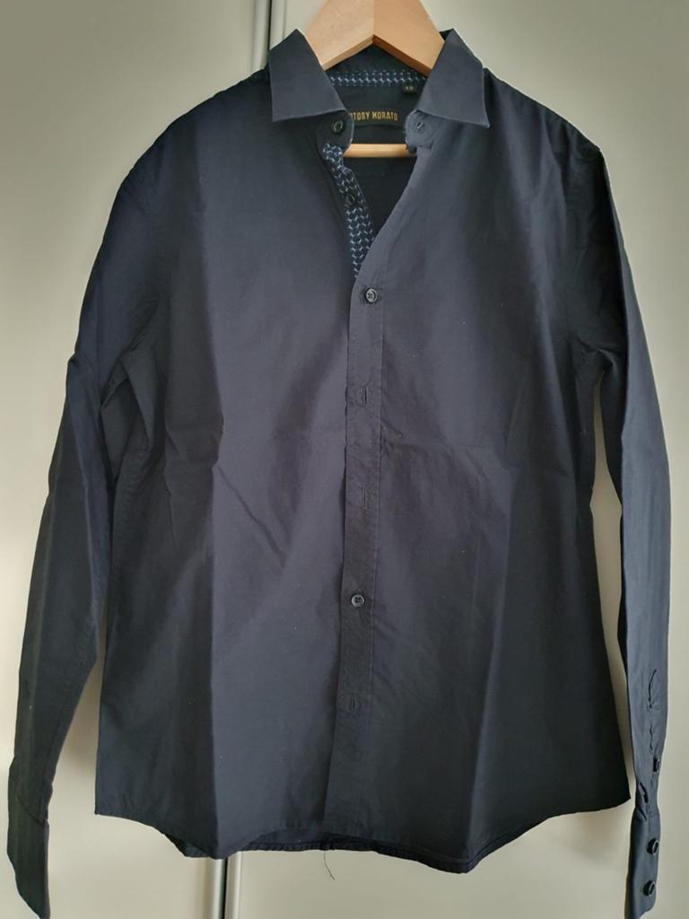 Antony Morato overhemd blouse jongen 152 donker blauw, Ophalen of Verzenden, Jongen, Overhemd of Blouse