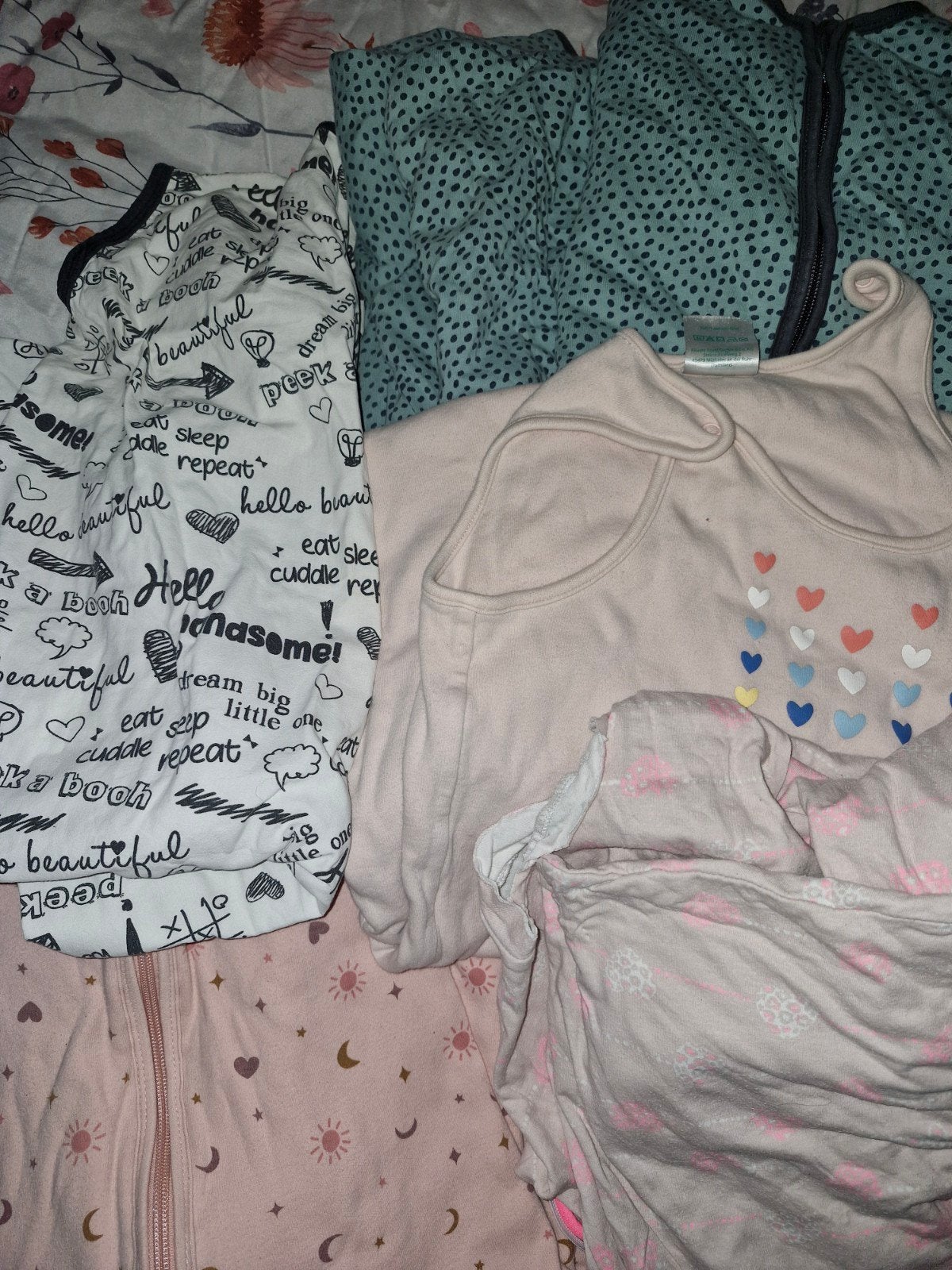 Stapel diverse slaapzakken (zomer en winter), Kinderen en Baby's, Ophalen of Verzenden, Gebruikt, Roze, Slaapzak