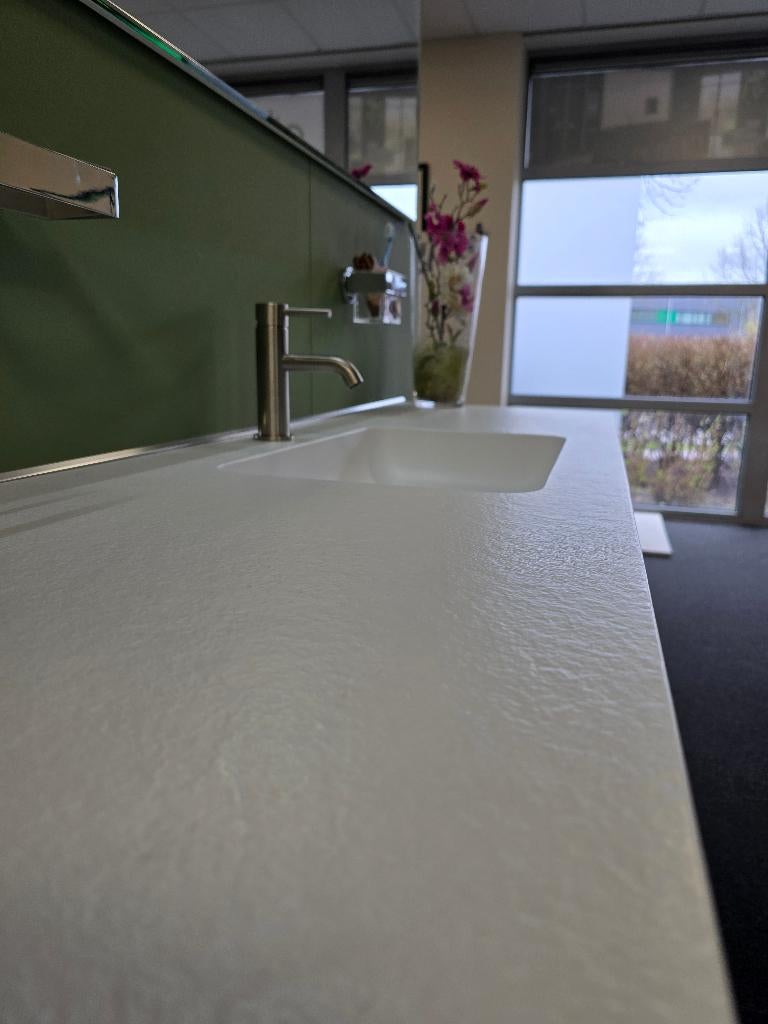 NIEUW Fiora making badkamermeubel 160 cm wit Showroommodel, Ophalen, Nieuw, Wastafel