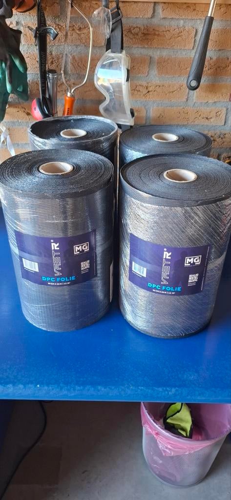 DPC Folie 30 cm x 50 m  60m2 (15 m² per rol), Doe-het-zelf en Verbouw, Zeil en Folie, Ophalen, Nieuw, 15 m² of meer, Folie