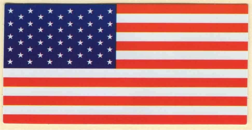 USA vlag sticker #13, Verzenden