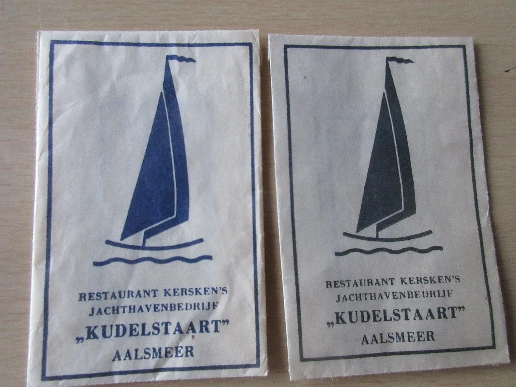 2 x Aalsmeer, rest. Kersken's jachthavenbedr. "Kudelstaart, Verzenden, Nederland