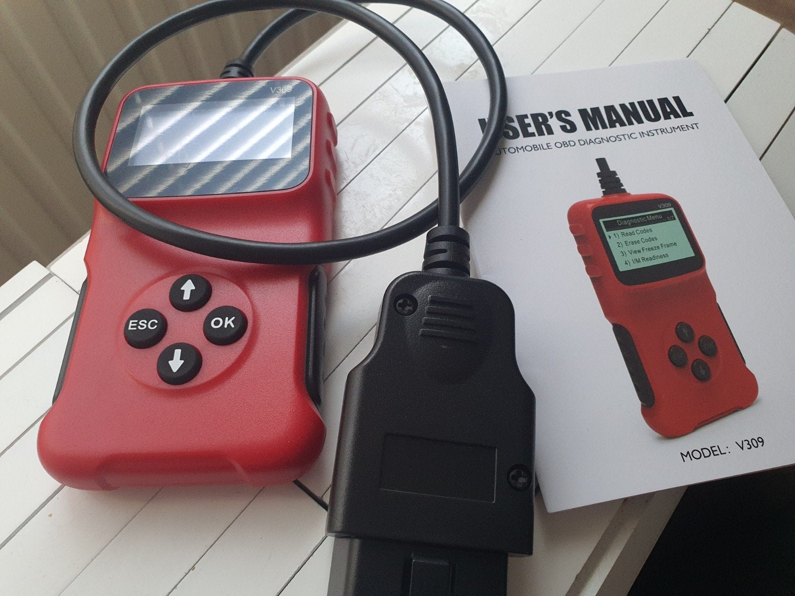 OBD2 Diagnostisch Instrument V309 - Auto Foutcode Lezer, Auto diversen, Autogereedschap, Verzenden, Zo goed als nieuw