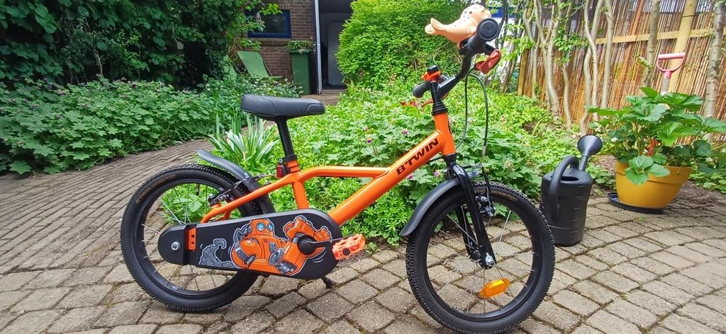 B-Twin Robot 500 16inch kinderfiets, Fietsen en Brommers, Fietsen | Kinderfietsjes, Ophalen, Zo goed als nieuw, 16 tot 20 inch