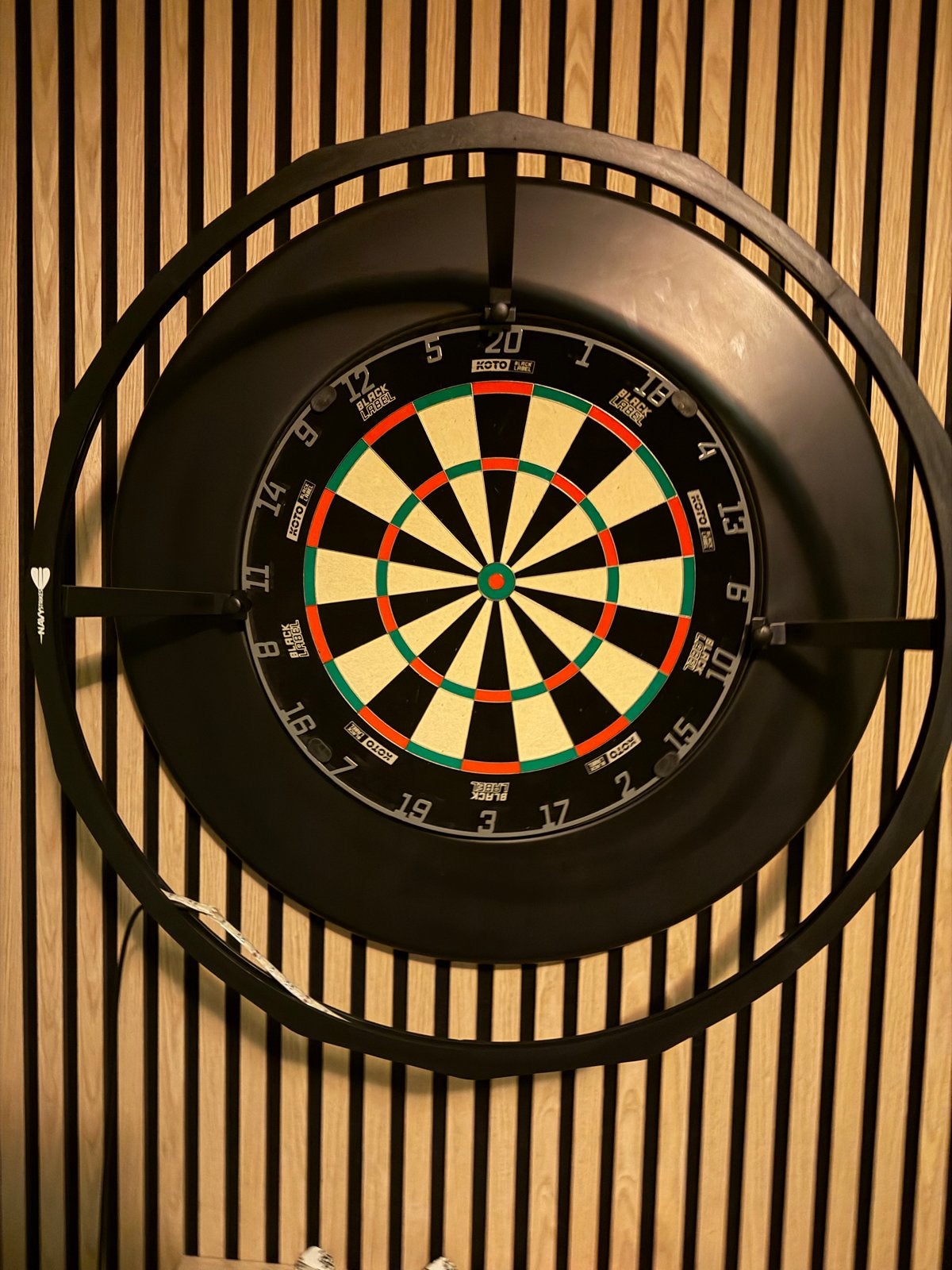 Dartbord met verlichting en 2 sets professionele dartpijlen, Sport en Fitness, Darts, Ophalen, Nieuw, Dartbord met pijlen