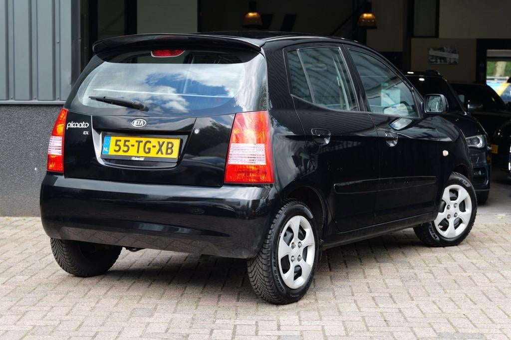 Kia Picanto 1.1 EX Automaat|NAP|Elektrische R|Centr De, Auto's, Kia, Stof, Gebruikt, 4 cilinders, Zwart