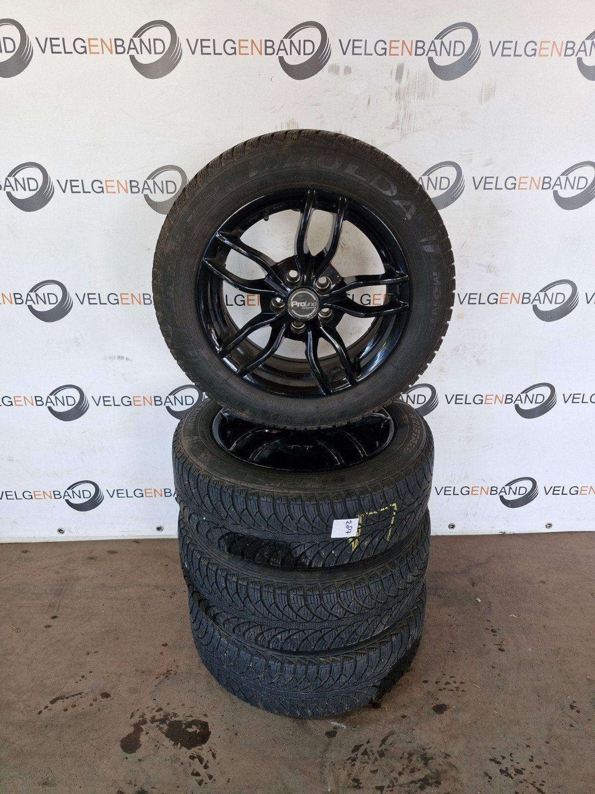 Winterset Skoda Scala VW Polo A1 Citycarver 5x100 57,1, Auto-onderdelen, Banden en Velgen, Gebruikt, 16 inch, ., Banden en Velgen