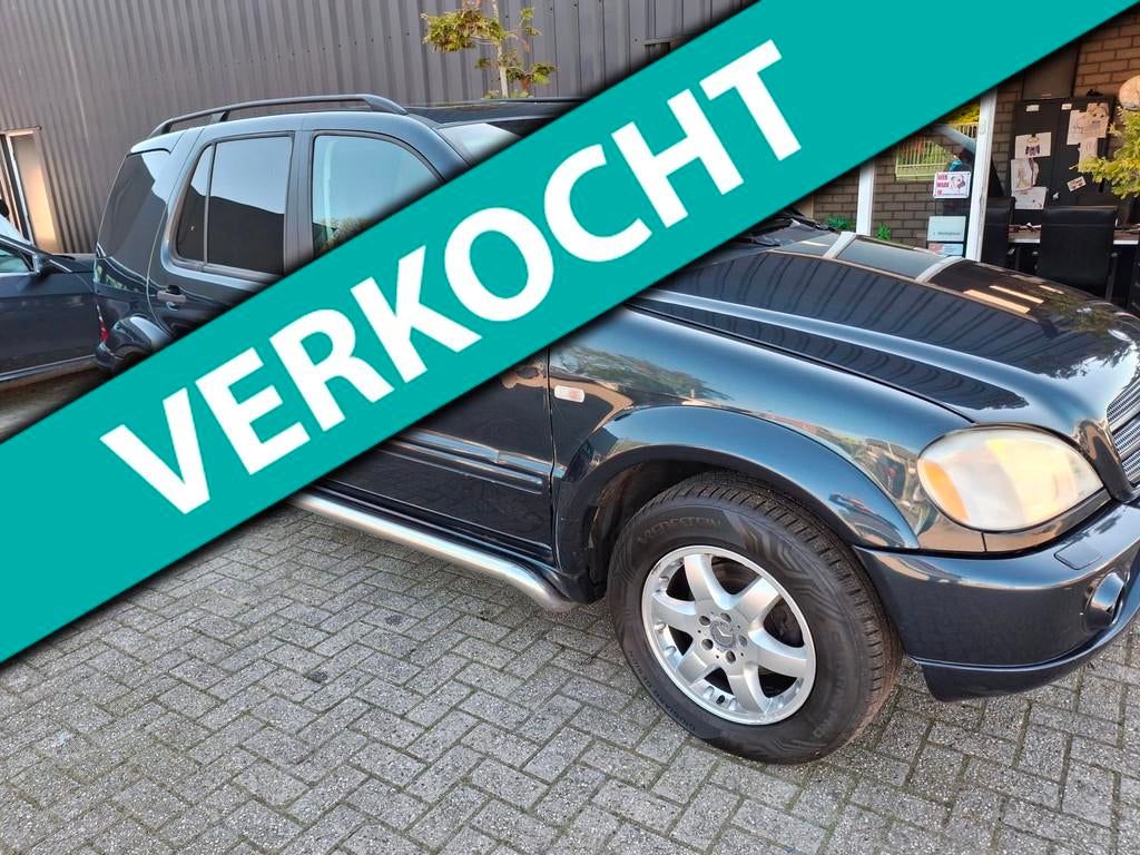 Mercedes-Benz M-klasse ML 270 CDI* grijs kenteken *, Auto's, Automaat, Startonderbreker, Gebruikt, Zwart