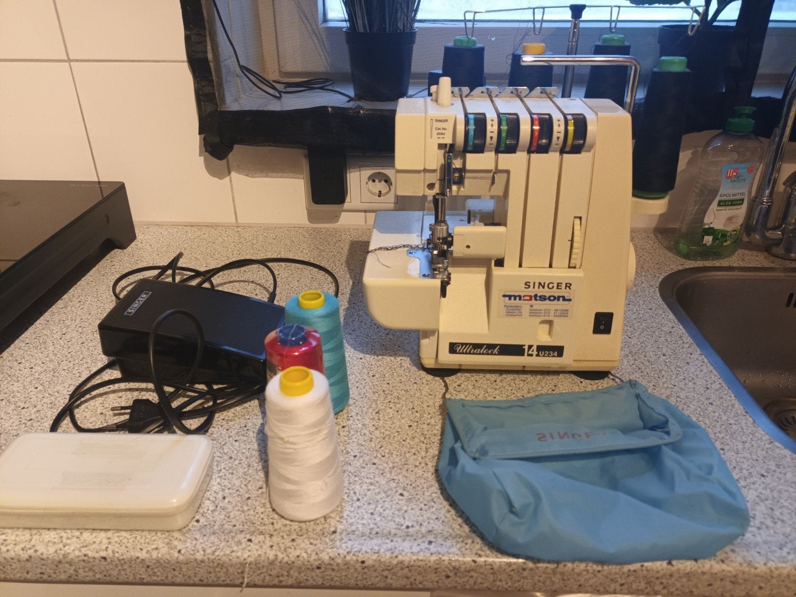 Singer Ultralock 14 lock machine. Teab., Ophalen