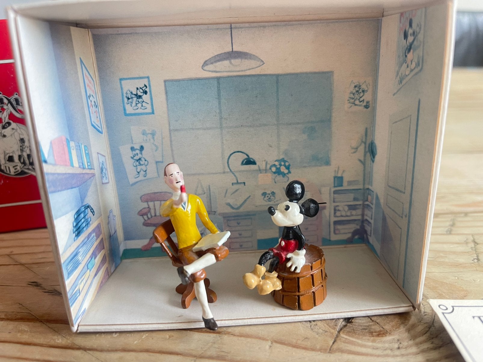 Mickey mouse en walt disney 60th anniverary pixi 4604 zeldza, Ophalen, Mickey Mouse, Zo goed als nieuw, Beeldje of Figuurtje