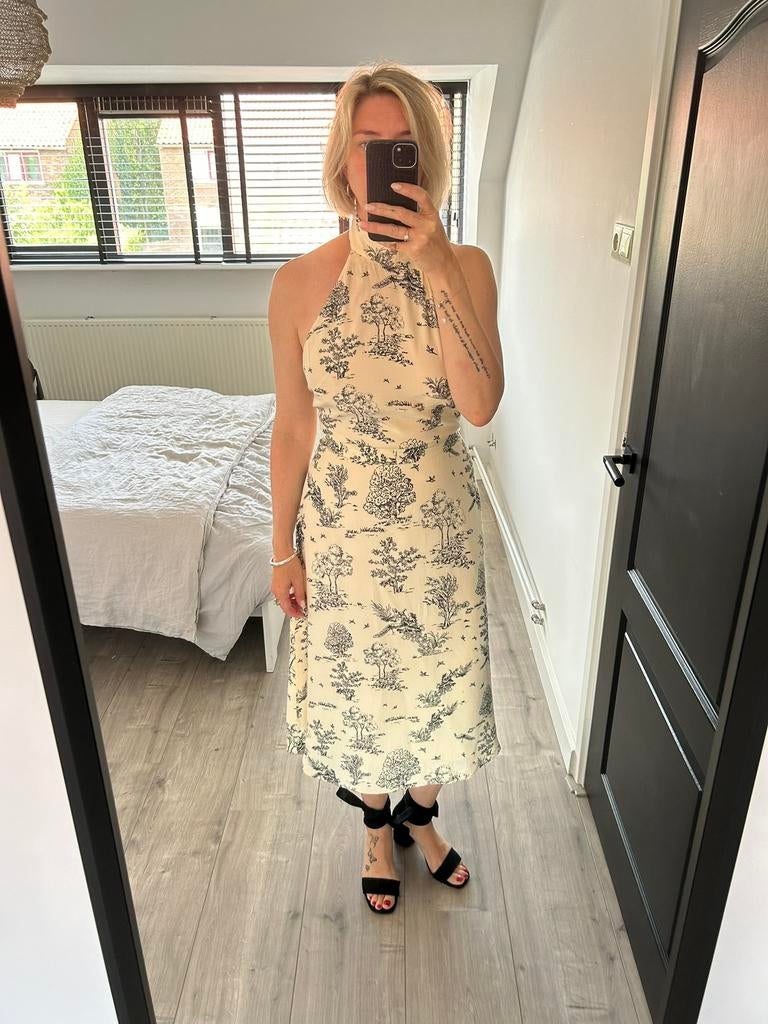 Halterjurk & Other Stories M, Kleding | Dames, Jurken, Maat 38/40 (M), Beige, Ophalen of Verzenden, Zo goed als nieuw