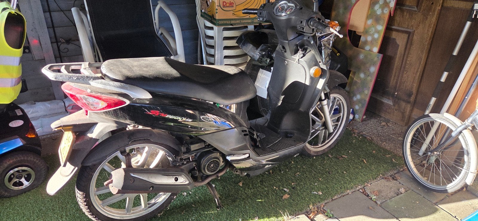 SYM Symphony 50 scooter - Zwart, 2011, 38361 km, Ophalen, Gebruikt, Overige modellen, Maximaal 45 km/u