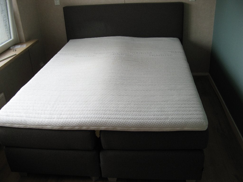 Boxspring tweepersoons Karlsson, Ophalen, Gebruikt, 210 cm, Tweepersoons