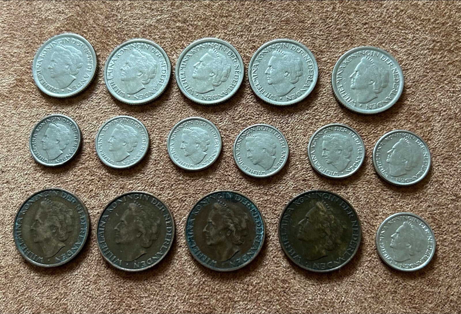 Nederlandse munten Koningin Wilhelmina 1948 - Set, Ophalen of Verzenden, Koningin Wilhelmina, 5 cent, Setje