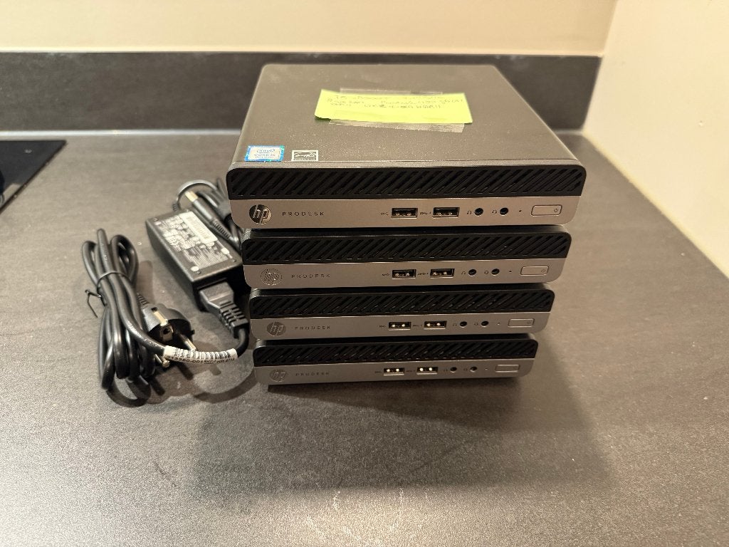 HP ProDesk 400 G5 Mini (7EM44ET) 2,20GHz met WIN11, 256 GB, 2 tot 3 Ghz, Ophalen of Verzenden, Zo goed als nieuw