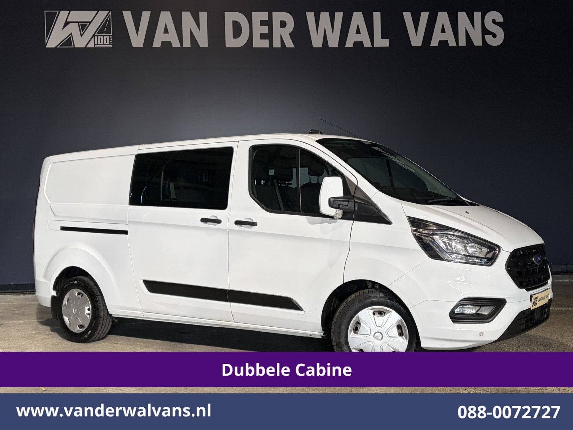 Ford Transit Custom 2.0 TDCI 131pk L2H1 Dubbele Cabine Euro6, Auto's, Voorwielaandrijving, Dealer onderhouden, Stof, Gebruikt