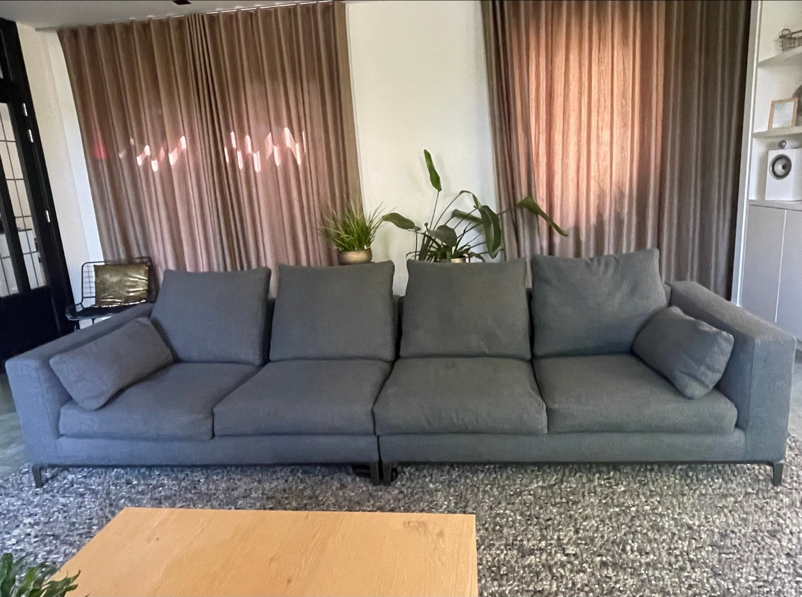 Minotti Anderson bank - G Amos 08 Ferro - 316 cm breed, Ophalen, Gebruikt, 100 tot 125 cm, 300 cm of meer