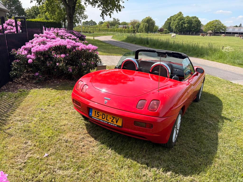Fiat Barchetta 1.8 16V 1999 Rood, Auto's, 40 €/maand, Zwart, 4 cilinders, Cabriolet
