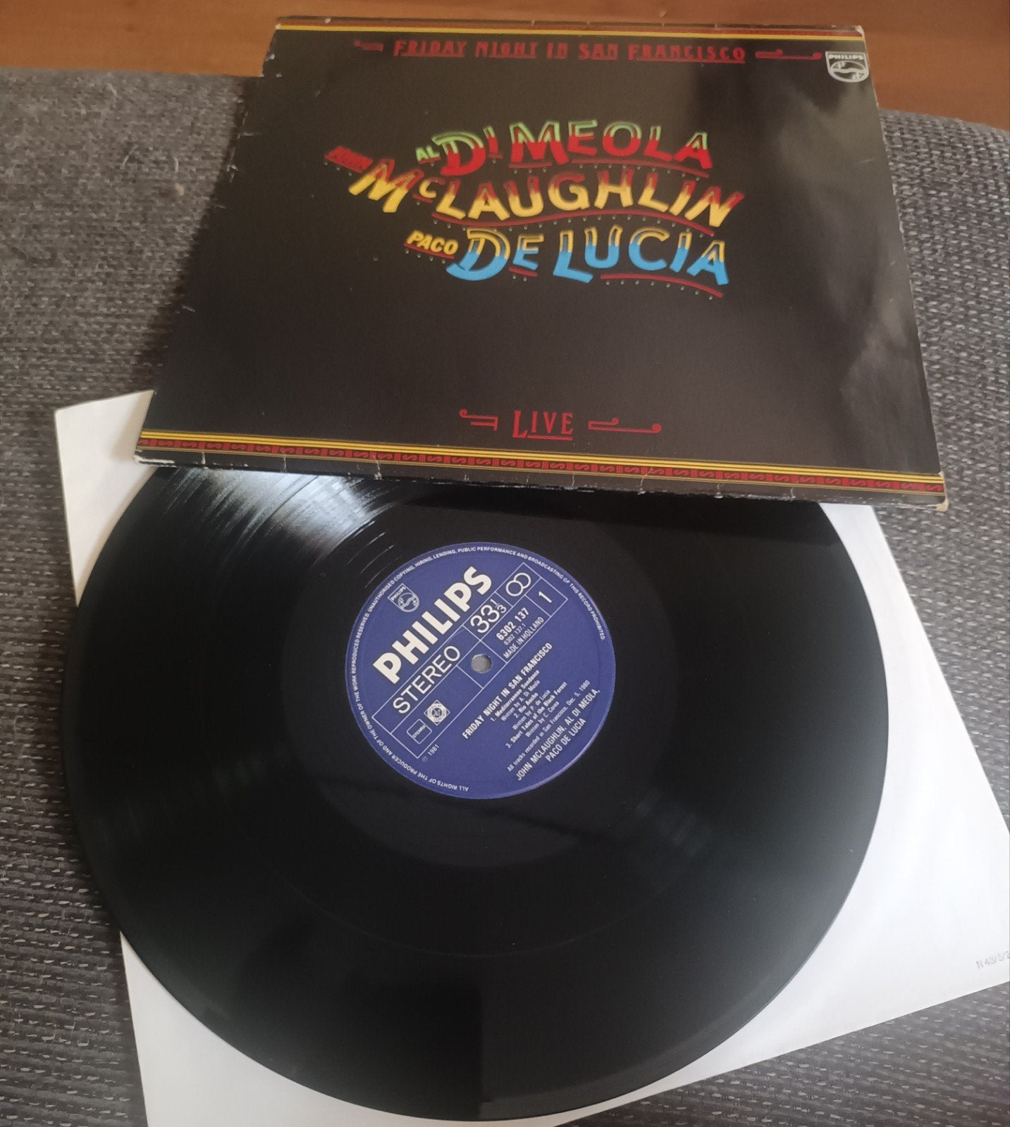 Al Di Meola, John McLaughlin & Paco de Lucia - LIVE 1981 VG+, Ophalen of Verzenden