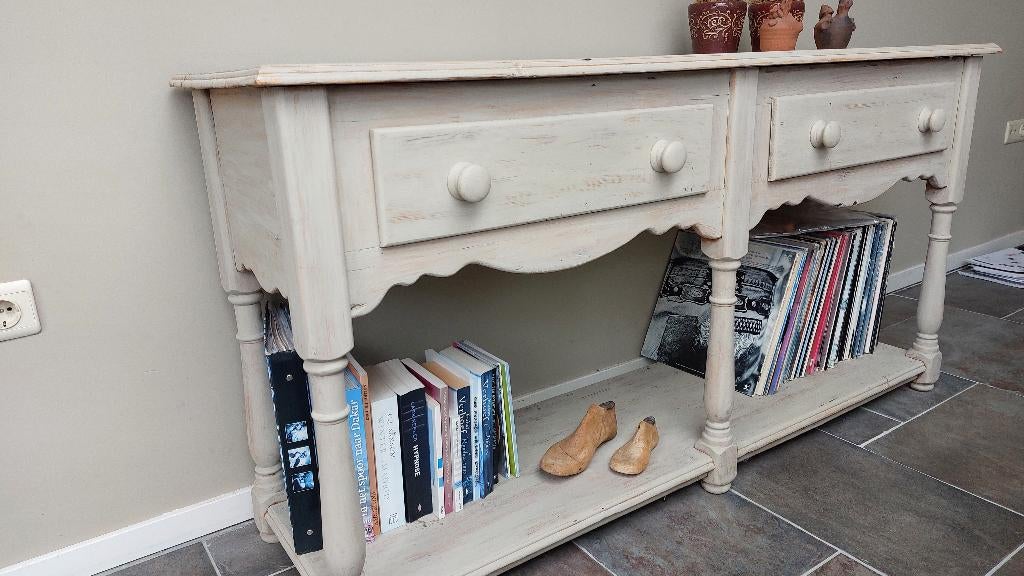 Sidetable, Huis en Inrichting, Tafels | Sidetables, Ophalen, Gebruikt, 100 tot 150 cm, Grenenhout