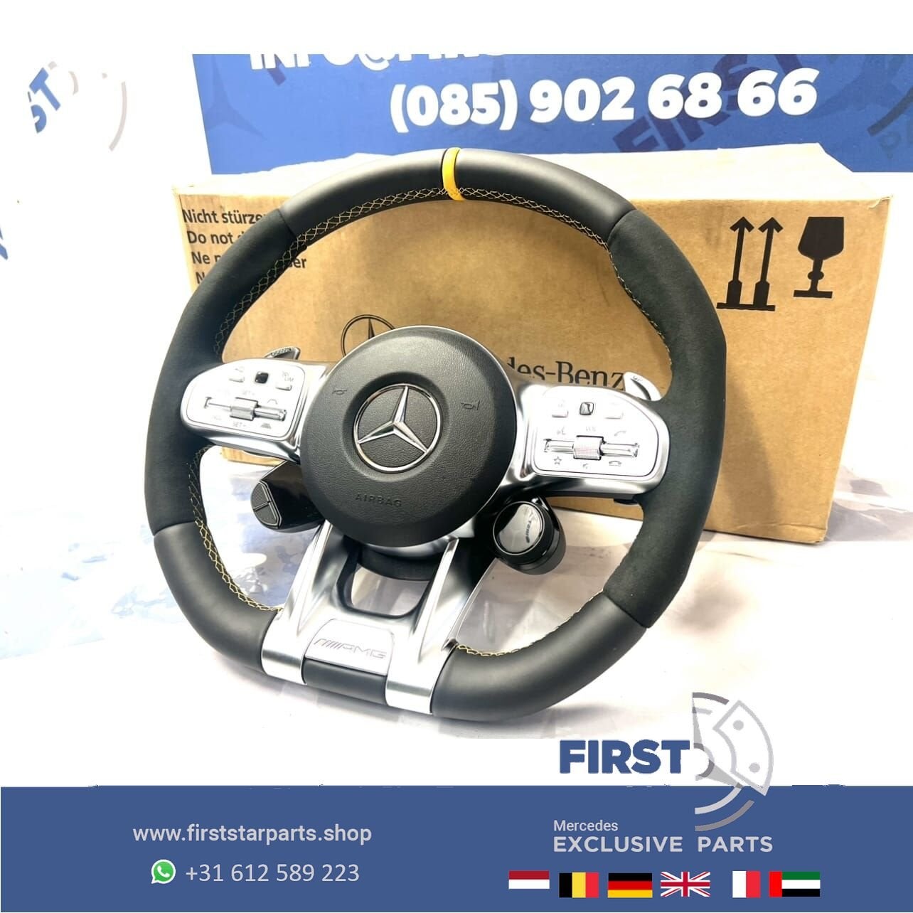 2023 AMG STUUR + AIRBAG A45 CLA45 C63 E63 GLC63 GLE63 GT63 G, Gebruikt, -, Ophalen of Verzenden, -