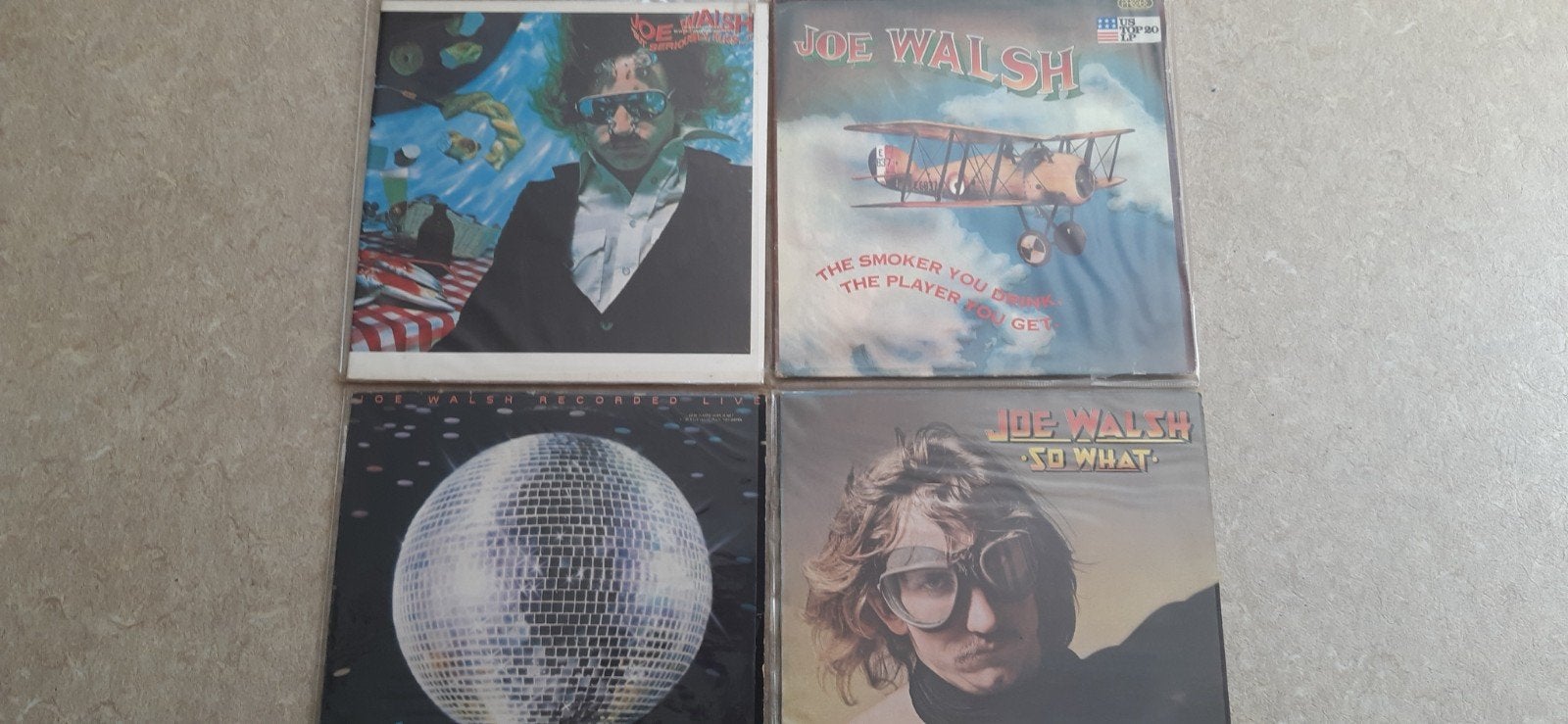Collectie 4Lp's Joe Walsh/ zgst.zie vele foto's/ 1972-1978, Ophalen of Verzenden, Gebruikt