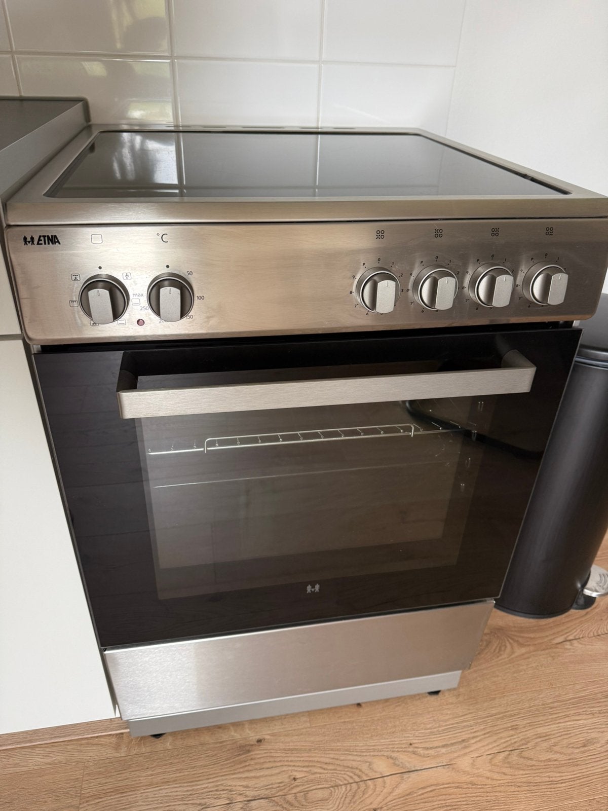 Inductie fornuis met oven en opberglade, Witgoed en Apparatuur, Ophalen, Hete lucht, 60 cm of meer, 4 kookzones