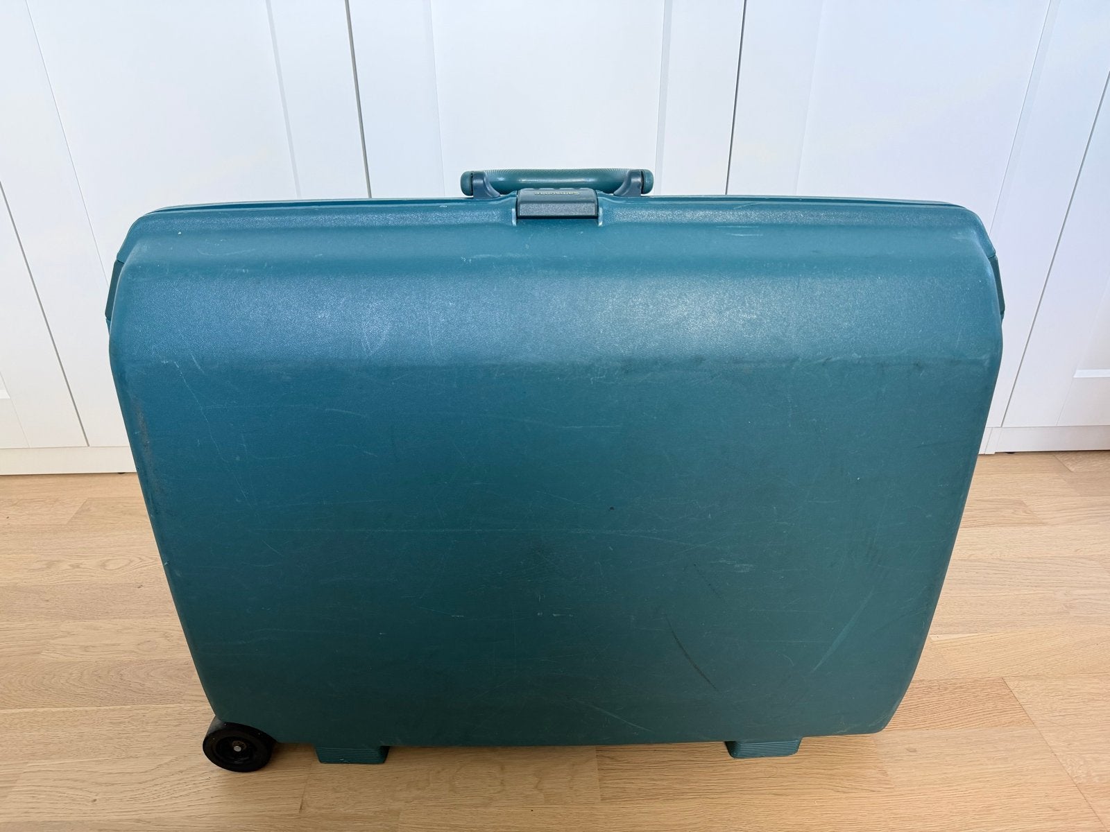 Samsonite Koffer - Vintage Groen met Wieltjes, Gebruikt, 20 tot 30 cm, 60 tot 80 cm, 55 tot 75 cm