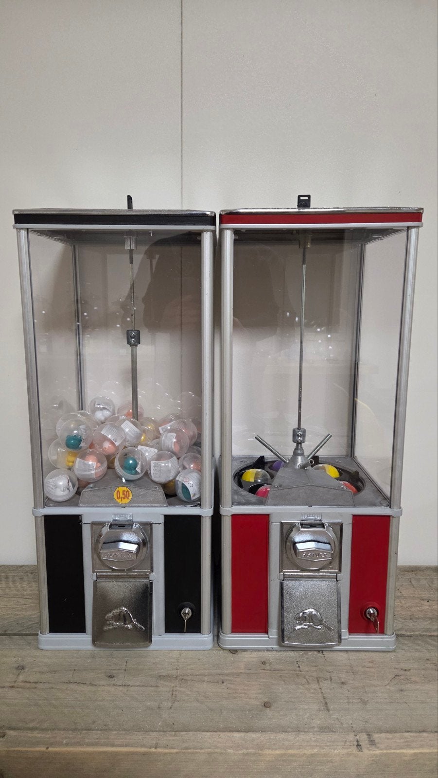 50 mm ballen automaten origineel beaver, Ophalen of Verzenden, Zo goed als nieuw