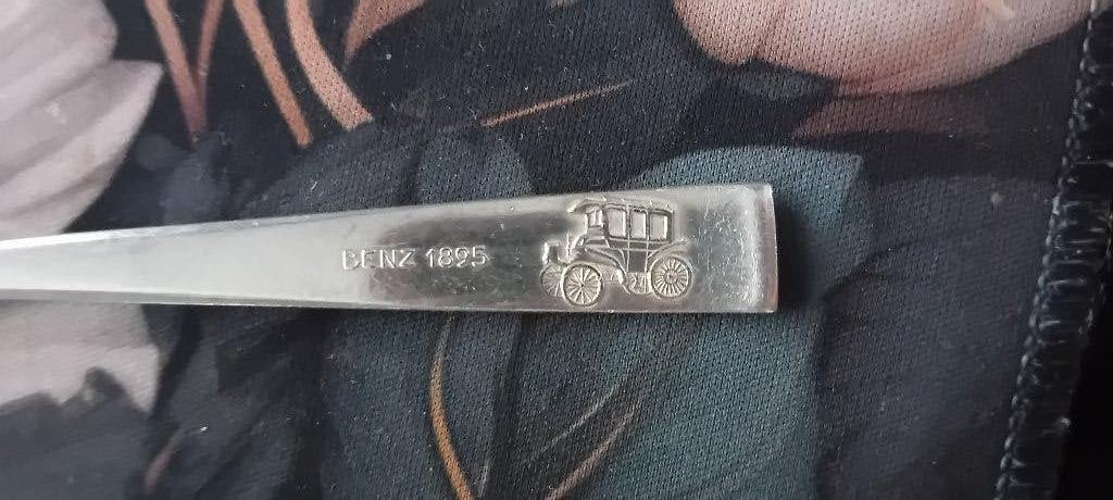 Verzilverde lepel met afbeelding Benz 1895, Ophalen of Verzenden