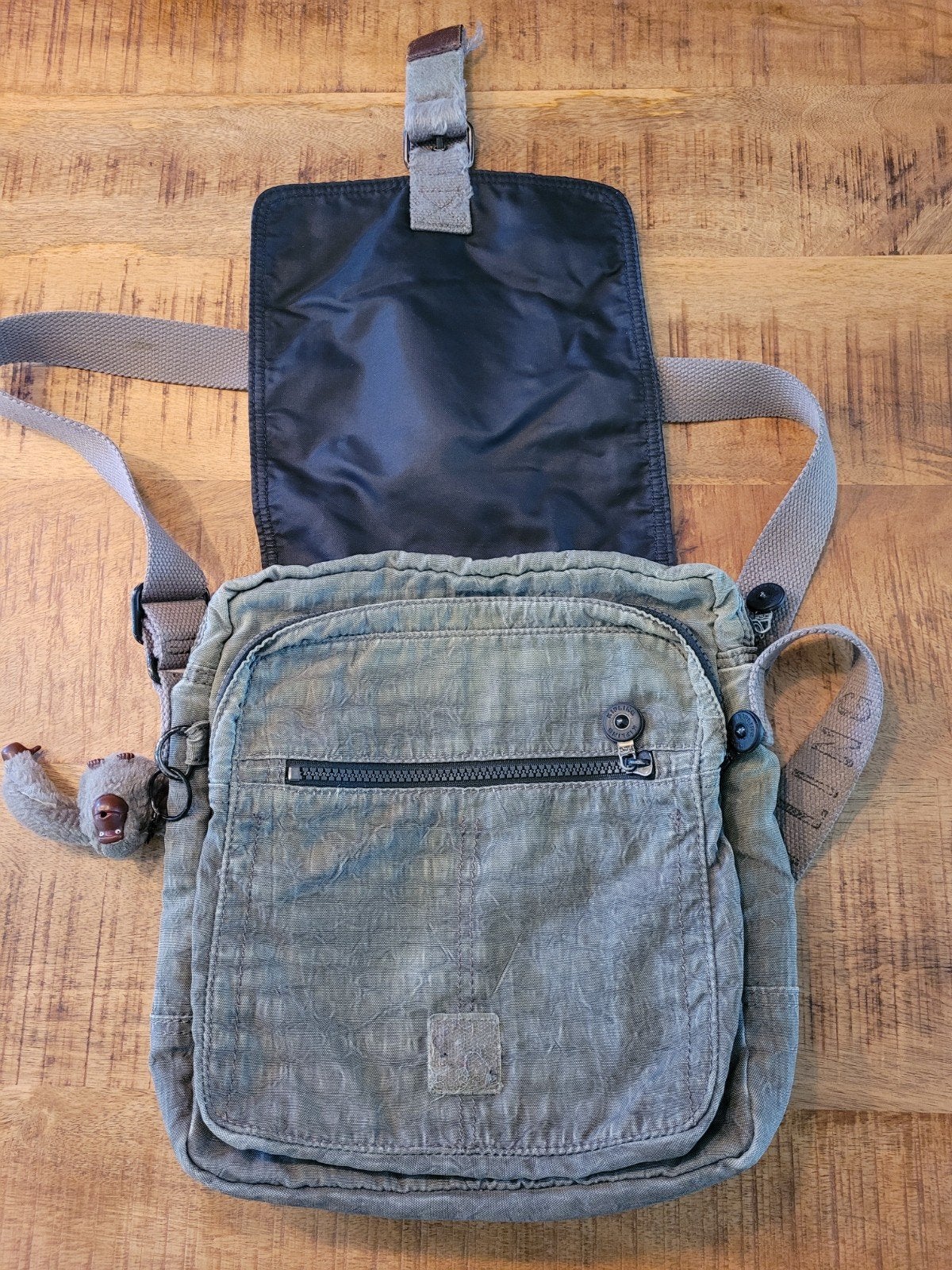 Kipling schoudertas - Grijs, Ophalen of Verzenden, Gebruikt, Grijs, Kipling