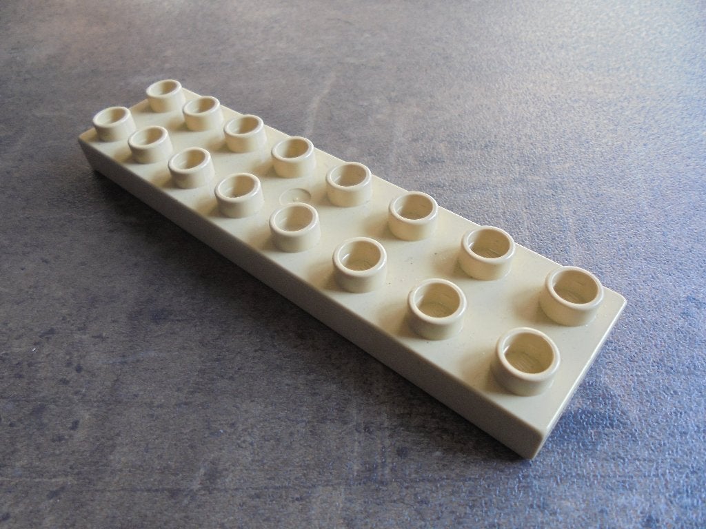 Lego Duplo Plate 2x8 (zie foto's), Ophalen of Verzenden, Gebruikt, Losse stenen, Duplo