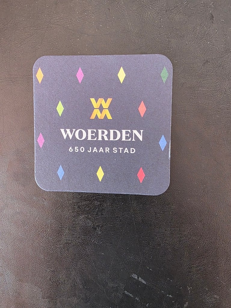 Bierviltje Woerden, Ophalen of Verzenden, Zo goed als nieuw, Viltje(s), Overige merken