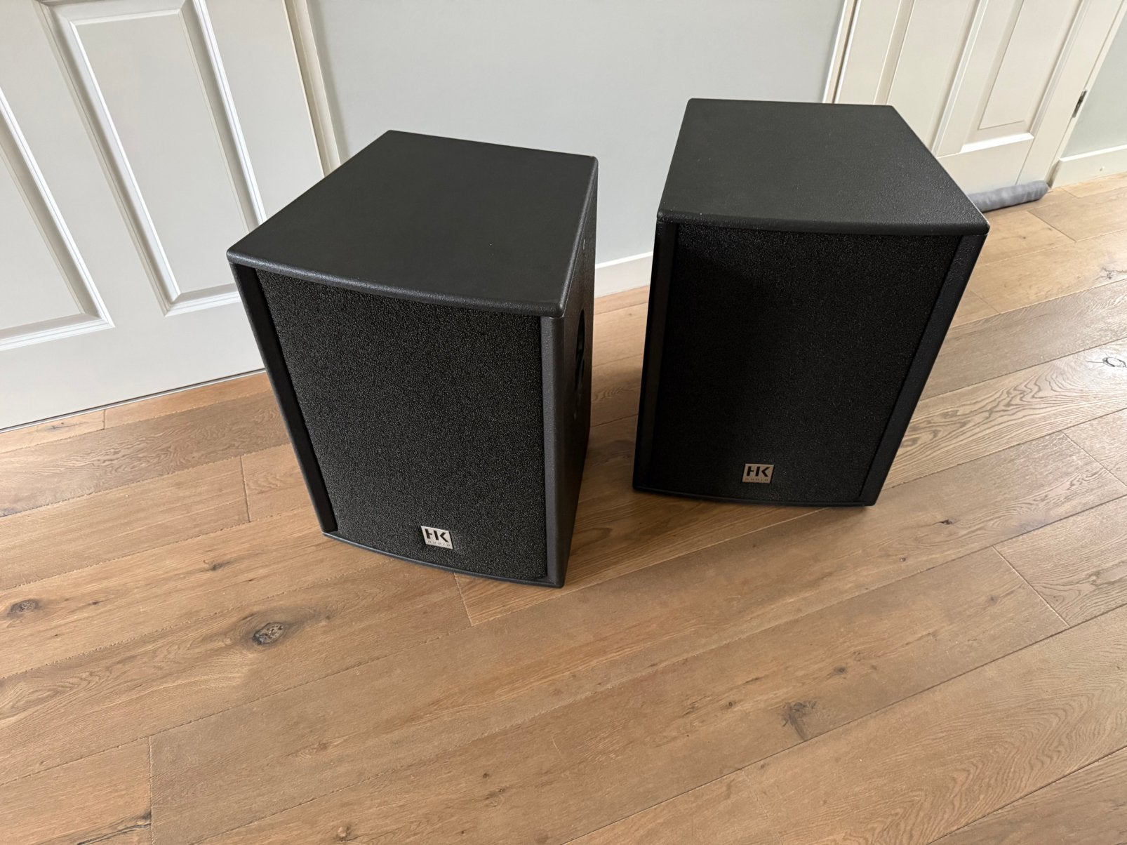 2 x HK PREMIUM PRO 15, Ophalen, Zo goed als nieuw, Minder dan 500 watt, P.A.