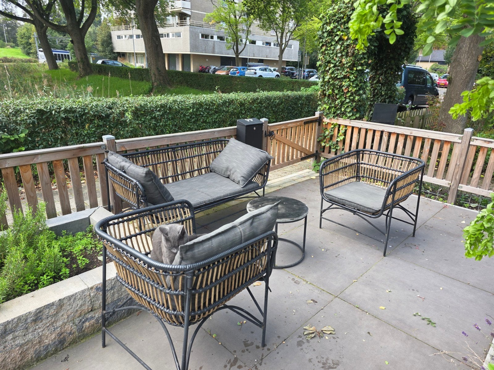 Tuinset met tafel, Ophalen, Gebruikt, 4 zitplaatsen